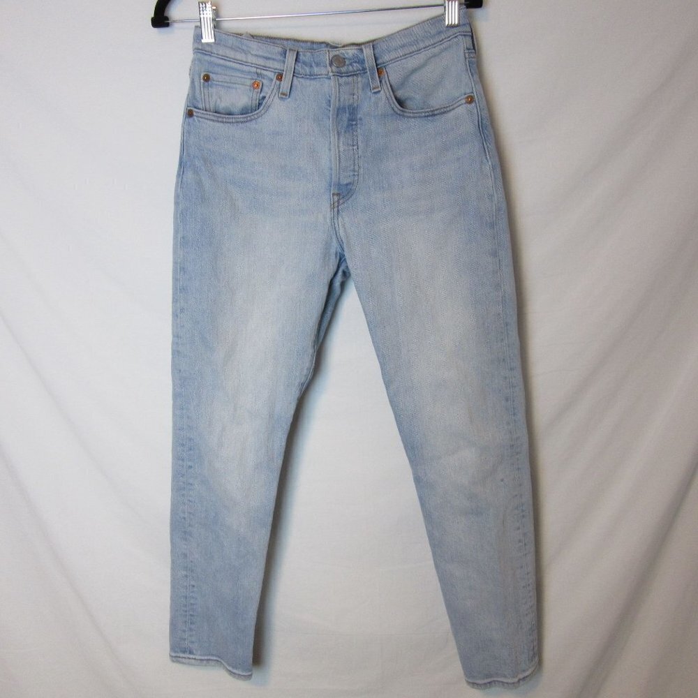 Levi's Jeans Original Fit Straight Leg Light Wash Blue Casual Women's 27 Short